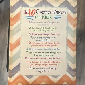 Kids 10 commandments